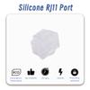 Skweawert 20 PCS RJ11 Port Anti-dust Plugs, Silicone Covers Caps Stoppers, Port Protector for End Computer Digital Socket Printer, 0.37 x 0.3 (LxW) view 4