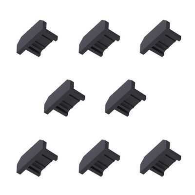 Skweawert 10 PCS Micro USB Port Anti-dust Plugs, Silicone Covers Caps Stoppers, Port Protector for PC Laptop Notebook Computers, Other Devices, 0.26 x 0.09 (LxW)