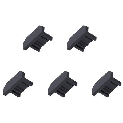 Skweawert 5 PCS Micro USB Port Anti-dust Plugs, Silicone Covers Caps Stoppers, Port Protector for PC Laptop Notebook Computers, Other Devices, 0.26 x 0.09 (LxW)