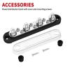 Car Terminal Block Negative Bus Bar 12V 150A Terminal Block 12V Power Distribution Block M8 Termianl Bus for Automotive Boat 1Pcs(4XM8 and 6XM4) view 3