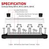 Car Terminal Block Negative Bus Bar 12V 150A Terminal Block 12V Power Distribution Block M8 Termianl Bus for Automotive Boat 1Pcs(4XM8 and 6XM4) view 4