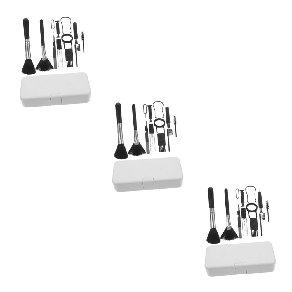 OUNONA 3sets Portable Headphone Kit Earphone Cleaning Tool Electronics Cleaning