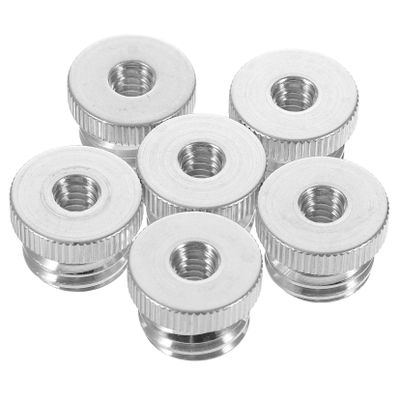 Gadpiparty 6pcs Aluminum Alloy Camera Conversion Screw Nut 1/4 to 5/8 Thread Adapter for Tripod and Gradienter