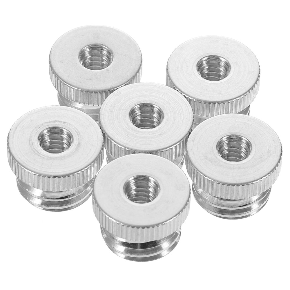 Gadpiparty 6pcs Aluminum Alloy Camera Conversion Screw Nut 1/4 to 5/8 Thread Adapter for Tripod and Gradienter