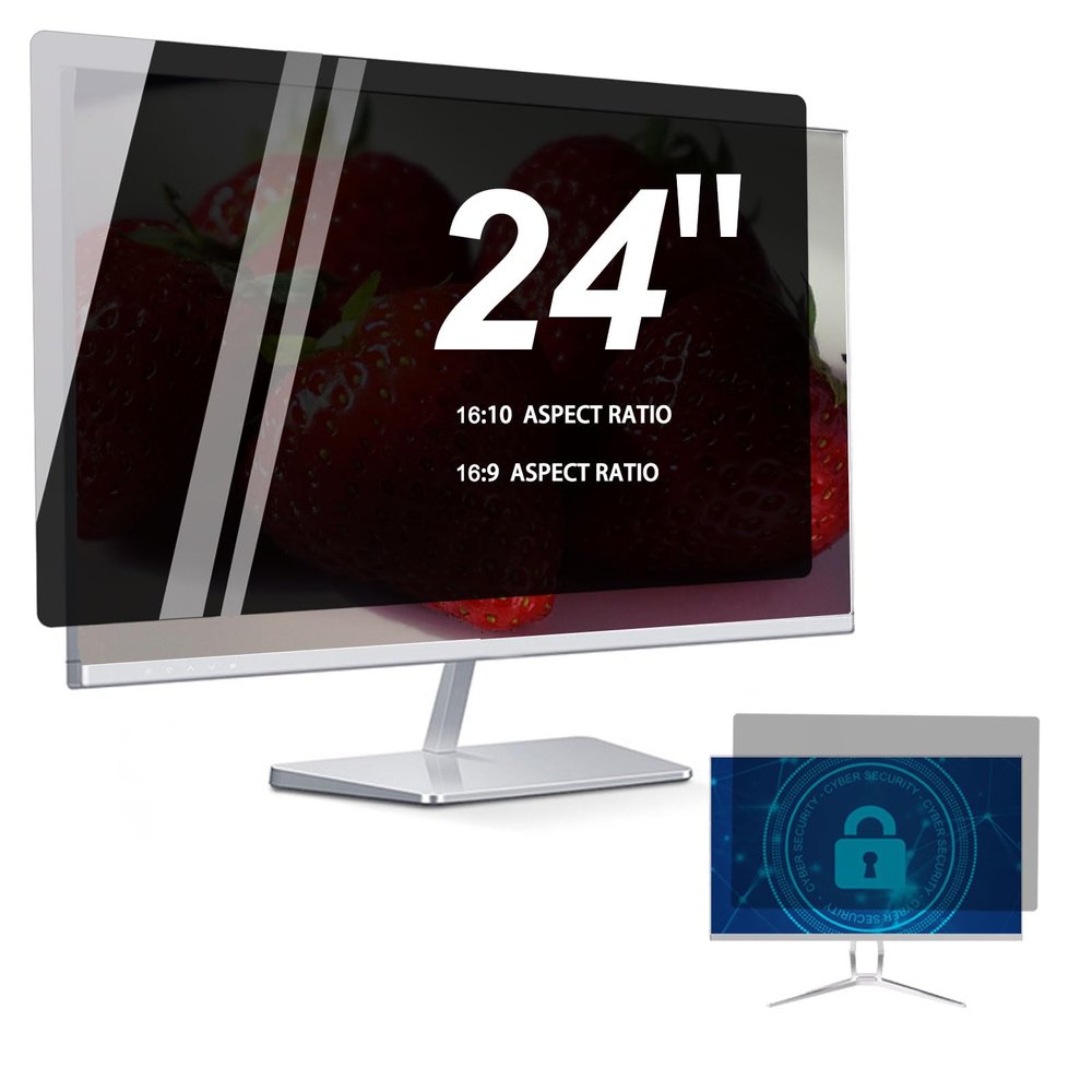 TYLGDSGS 24" Privacy Screen Filter Screen,Anti-Glare/Anti Blue Light/Anti Scratch Film, Glare Relieve Screen Filter Anti Fingerprint. 16:10W20.4*H12.8,16:9W20.94*H11.81,Hd,16:9W20.94*H11.81