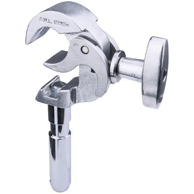 Kupo Arch Coupler with 28mm Stud, Heavy Duty Professional Rigging Clamp for Truss and Pipe Mounting in Photography and Video Production Systems - Silver (KG813012)