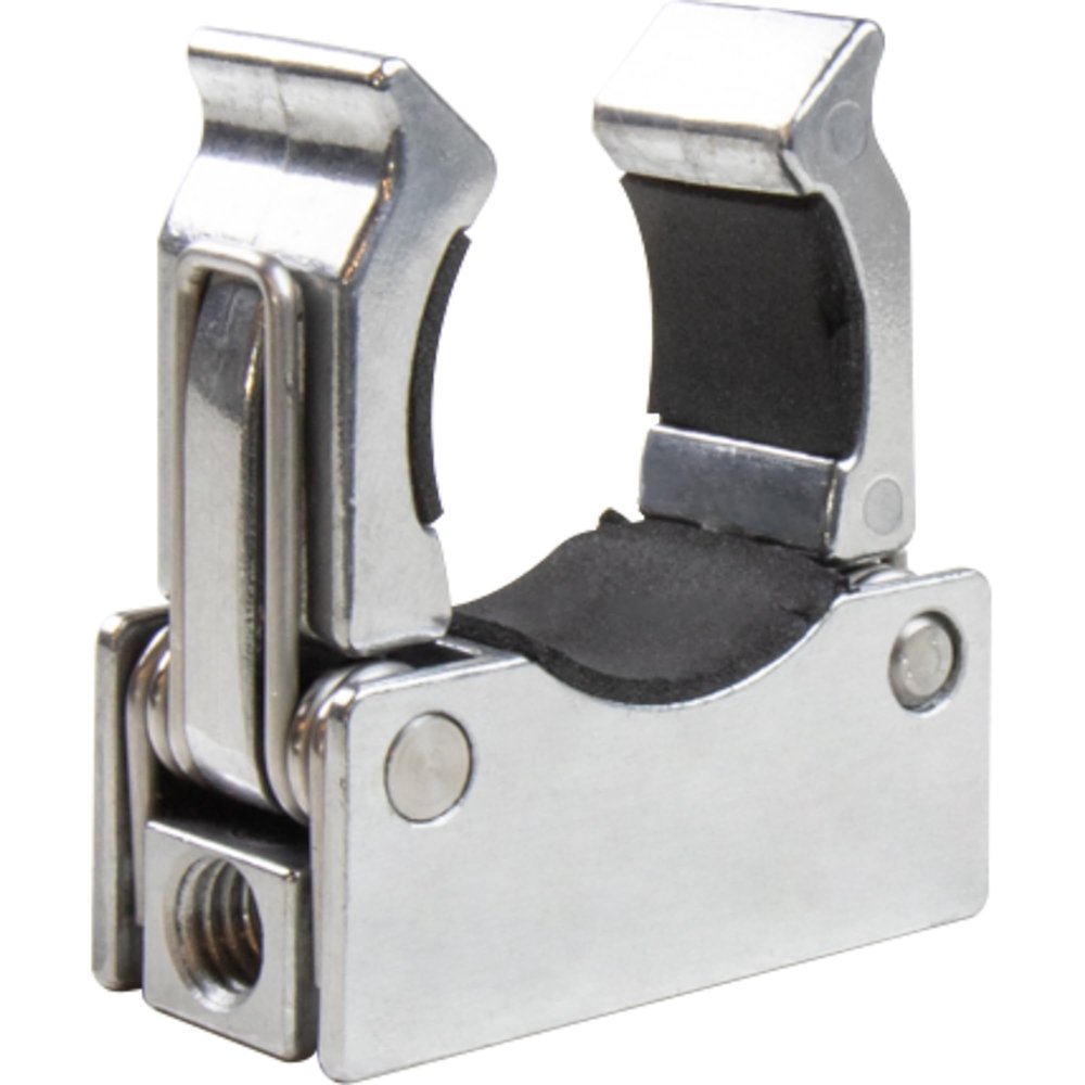 Kupo LED Tube Light Clamp for T-12 LED Tubes 38-42mm Single Aluminum Die-Cast Spring Clamp with 1/4"-20 and 3/8"-16 Threads for Grip Mounting (KG303912)