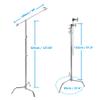 Kupo 40" C-Stand Overhead Shooting Kit 1, Professional Overhead Rig for Photography and Video Flat Lay Food and Product Shooting with Sliding Leg Stand, Grip Arm, and Studio-Ready (KS708112) view 2