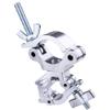 Kupo Slim Type Mighty Swivel Coupler, Heavy Duty Professional Rigging Clamp with Dual Tube Compatibility and 360 Degree Movement for Truss Systems - Silver (KG815512) view 1