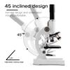 64X-2400X Monocular Optical Microscope Elementary School Children Science Experimental Biology Microscope Digital Microscope Metal Body view 2