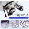 64X-2400X Monocular Optical Microscope Elementary School Children Science Experimental Biology Microscope Digital Microscope Metal Body view 3