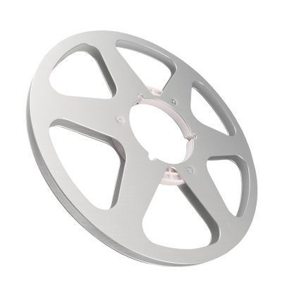 Sound Tape Pickup Reel, Opening Machine Part 1/4 10.5 Inch Empty Tape Reel Aluminum Alloy for Reel to Reel Tape Player (Silver)