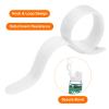 HARFINGTON 60pcs Reusable Cable Ties, 8 x 1/2" Fastening Cable Straps, Adjustable Cord Wire Management Organizing Self Gripping Ties Hook & Loop for Office, Home, Data Centers, White view 3