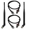 2X BNC Cables Front Rack Mounting Kit/2X UHF Antennas for Sennheiser Wireless view 1