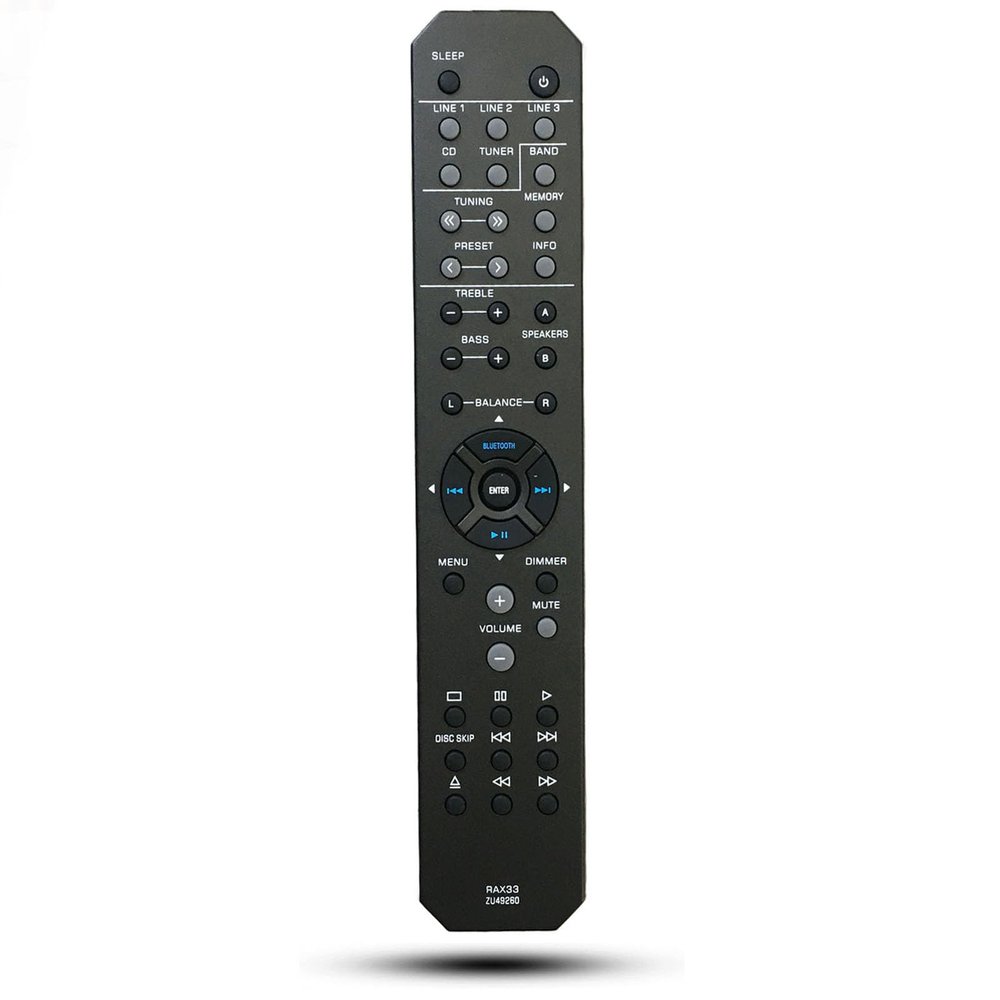 Replacement Remote Control RAX33 ZU49260 for Yamaha RS202 RS202BL R-S202 R-S202BL R-S202D RS202D Stereo Receiver