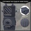 Lykus HC-3630 Waterproof Hard Case with Customizable Foam Insert, Interior Size 13.98x13.98x10.63 in, Suitable for camera, lens, drone, mic, flashlight, projector, electronics, tools, and more view 2