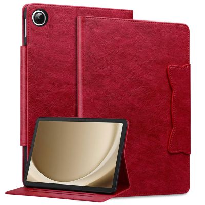 YBFJCE Folio Case for Samsung Galaxy Tab A9 Plus Tablet 11 inch 2023, Premium PU Leather Smart Cover with Card Slots, for Samsung Galaxy Tab A9+ Tablet SM-X210/SM-X215/SM-X216B Case, Red
