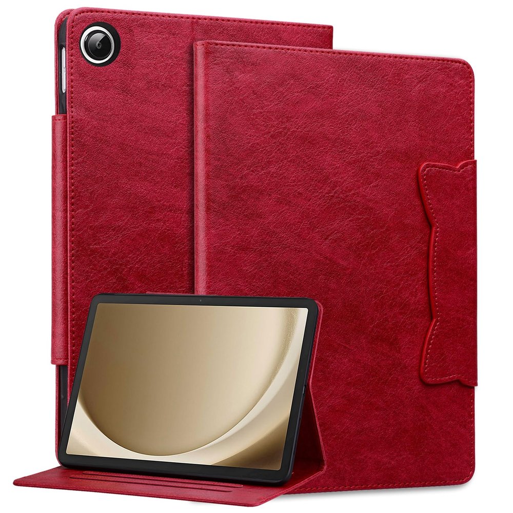 YBFJCE Folio Case for Samsung Galaxy Tab A9 Plus Tablet 11 inch 2023, Premium PU Leather Smart Cover with Card Slots, for Samsung Galaxy Tab A9+ Tablet SM-X210/SM-X215/SM-X216B Case, Red