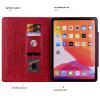 YBFJCE Folio Case for Samsung Galaxy Tab A9 Plus Tablet 11 inch 2023, Premium PU Leather Smart Cover with Card Slots, for Samsung Galaxy Tab A9+ Tablet SM-X210/SM-X215/SM-X216B Case, Red view 3