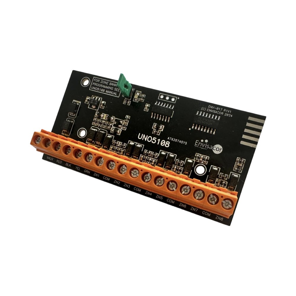 UNO5108 Zone Expander for UNO IP Panel & DSC PowerSeries. 8 Inputs, Addressable to 128 Zones.