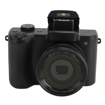 5K Digital Camera, 64MP AF Auto Focus Anti Shake Vlogging Camera, 5X Optical Zoom Front & Rear Dual Lens Professional Vintage Camera with 3.2 Screen for Photography (US Plug)