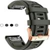 BDNJN 20mm Watch Band Replacement for Garmin fenix 5S/5S Plus/6S/7S/Instinct 2S/D2, Quick Fit Soft Silicone Strap with Rose Gold Buckle Breathable Waterproof Wristband Accessory(Army Green 5.3"-7.8") view 1