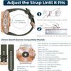 BDNJN 20mm Watch Band Replacement for Garmin fenix 5S/5S Plus/6S/7S/Instinct 2S/D2, Quick Fit Soft Silicone Strap with Rose Gold Buckle Breathable Waterproof Wristband Accessory(Army Green 5.3"-7.8") view 3