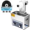 LZDOYY 6L Ultrasonic Vinyl Record Cleaner 4 Pcs One Time Auto Rotating Double Sided LP Cleaning 0-30 Minutes Timing Vinyl Record Cleaning System,220V view 1