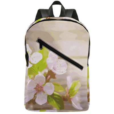 17 Inch Travel Backpack Lightweight Waterproof Casual Laptop Backpack Hiking Camping Daypack for Women Men Spring And Flower
