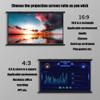 ZYXQQJ Manual Pull Down Projector Screen HD Retractable Movie Screen 40" 50" 60" 72" Projection Screen 4K for Indoor Outdoor(4:3,72inch) view 3