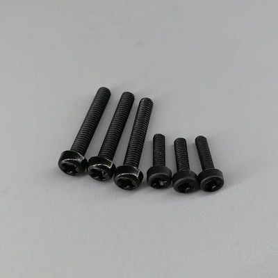 1000PCS M2*4/5/6/8/10/12 Bolt Black Round Head Cross Nylon pan Screw Phillips Round Head Screw 2mm Screw(10mm 1000pcs)