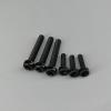 1000PCS M2*4/5/6/8/10/12 Bolt Black Round Head Cross Nylon pan Screw Phillips Round Head Screw 2mm Screw(10mm 1000pcs) view 1