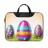 17 Inch Laptop Shoulder Bag Waterproof Portable Laptop Case Sleeve Messenger Bag for Women Men Colorful Easter Egg view 1