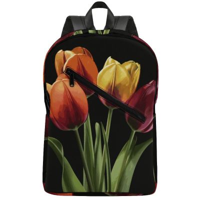 17 Inch Travel Backpack Lightweight Waterproof Casual Laptop Backpack Hiking Camping Daypack for Women Men Flower