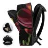17 Inch Travel Backpack Lightweight Waterproof Casual Laptop Backpack Hiking Camping Daypack for Women Men Flower view 4