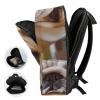 17 Inch Travel Backpack Lightweight Waterproof Casual Laptop Backpack Hiking Camping Daypack for Women Men Cute Bulldog Puppy view 4