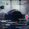 FELICON  Attack Shark R3 Magnesium Alloy Wireless Gaming Mouse, Skeletal Design, PAW3395, 26K DPI, 8KHz Polling, 46g, Tri-Mode with Coiled Cable, Programmable Mice, Cloud Driver(Purple&Tape) view 2