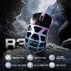 FELICON  Attack Shark R3 Magnesium Alloy Wireless Gaming Mouse, Skeletal Design, PAW3395, 26K DPI, 8KHz Polling, 46g, Tri-Mode with Coiled Cable, Programmable Mice, Cloud Driver(Purple&Tape) view 3