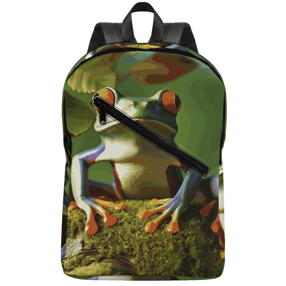 17 Inch Travel Backpack Lightweight Waterproof Casual Laptop Backpack Hiking Camping Daypack for Women Men Peace Frog Tree
