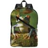 17 Inch Travel Backpack Lightweight Waterproof Casual Laptop Backpack Hiking Camping Daypack for Women Men Peace Frog Tree view 1
