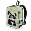 17 Inch Travel Backpack Lightweight Waterproof Casual Laptop Backpack Hiking Camping Daypack for Women Men Panda Star view 2