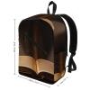 17 Inch Travel Backpack Lightweight Waterproof Casual Laptop Backpack Hiking Camping Daypack for Women Men Book Under The Light view 2