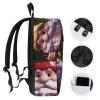17 Inch Travel Backpack Lightweight Waterproof Casual Laptop Backpack Hiking Camping Daypack for Women Men Colorful Gnomes view 3