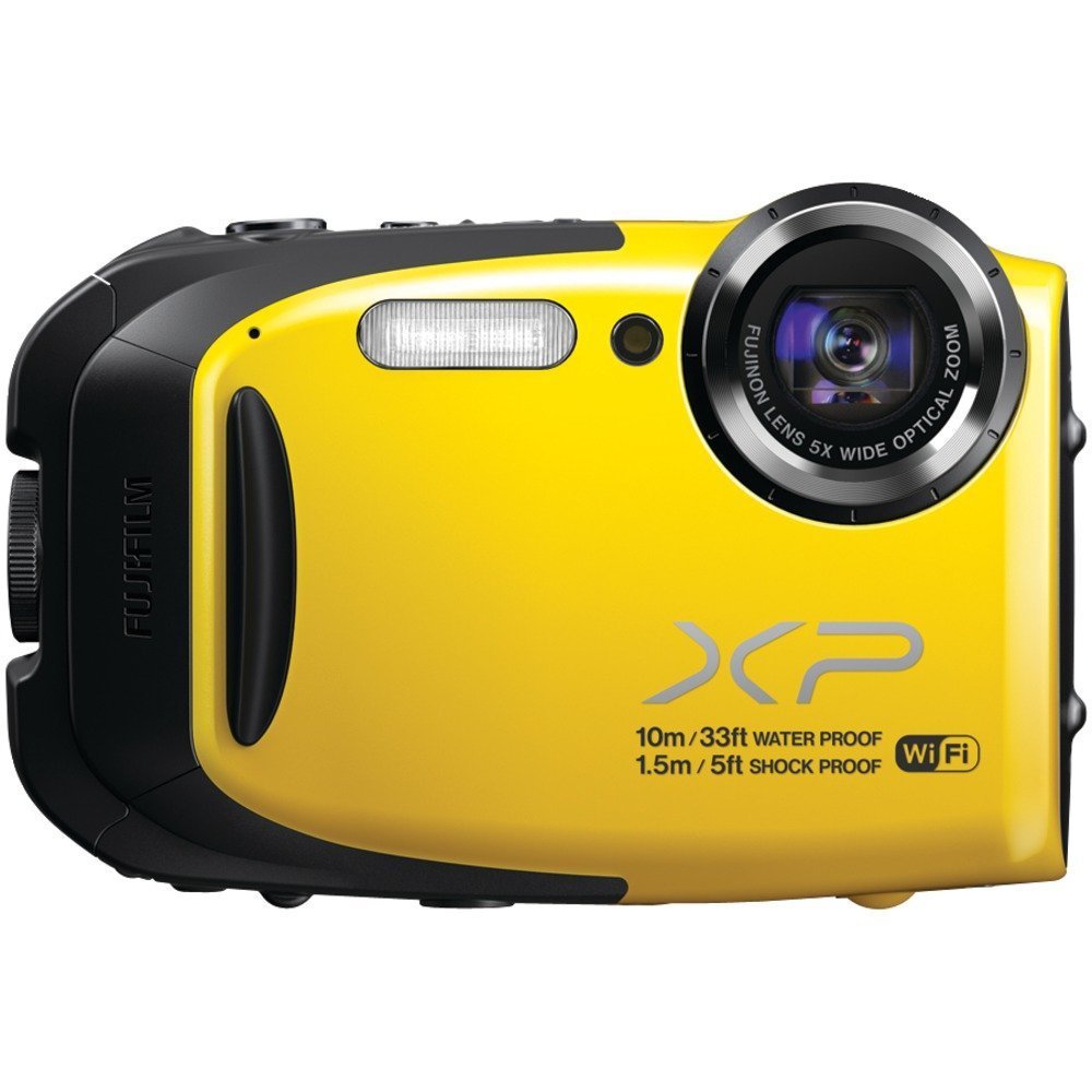Fujifilm XP70 Fujifilm FinePix XP60 16.4 MP Waterproof Digital Camera with 5x Optical Zoom Lens (Yellow) (Renewed)