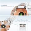 BAHDB For Garmin Fenix 6S 5S 7S Watchband 20mm Bracelet for Fenix 6s Pro 5s Plus Rose Gold Buckle Silicone Quick Replacement Wrist Straps(2023 White 5.3"-8.2") view 4