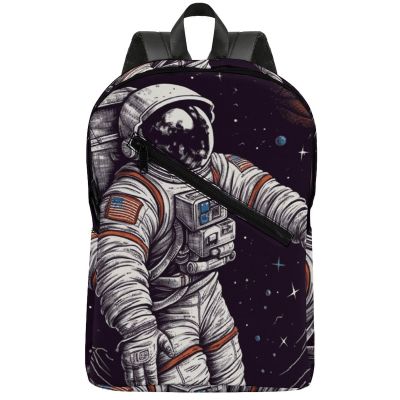 17 Inch Travel Backpack Lightweight Waterproof Casual Laptop Backpack Hiking Camping Daypack for Women Men Astronaut Space Basketball