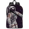 17 Inch Travel Backpack Lightweight Waterproof Casual Laptop Backpack Hiking Camping Daypack for Women Men Astronaut Space Basketball view 1