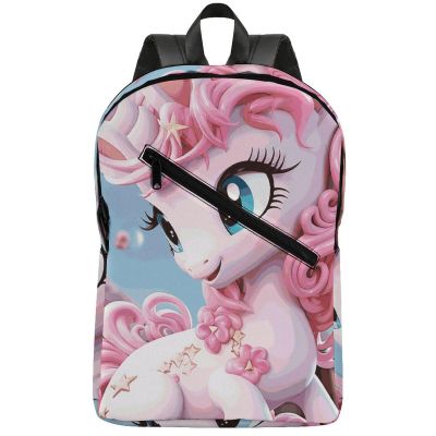 17 Inch Travel Backpack Lightweight Waterproof Casual Laptop Backpack Hiking Camping Daypack for Women Men Cartoon Horse