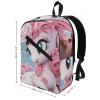 17 Inch Travel Backpack Lightweight Waterproof Casual Laptop Backpack Hiking Camping Daypack for Women Men Cartoon Horse view 2