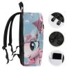 17 Inch Travel Backpack Lightweight Waterproof Casual Laptop Backpack Hiking Camping Daypack for Women Men Cartoon Horse view 3